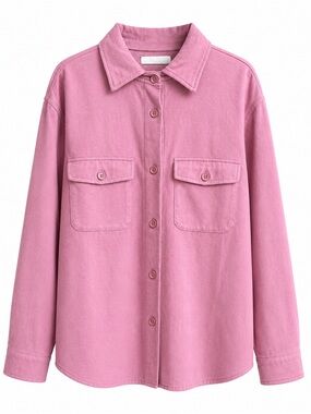 DKR & Company Mauve Pink Fleece-Lined Shacket Size XL